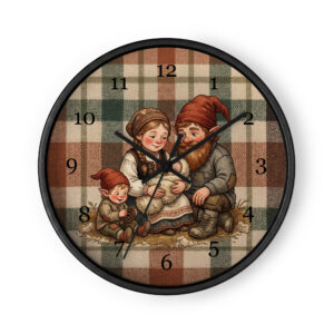 Norwegian Santa Family - New Baby on Plaid