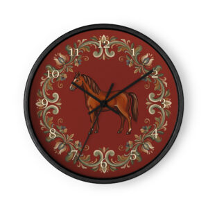Norwegian Rosemaling - Chestnut Horse