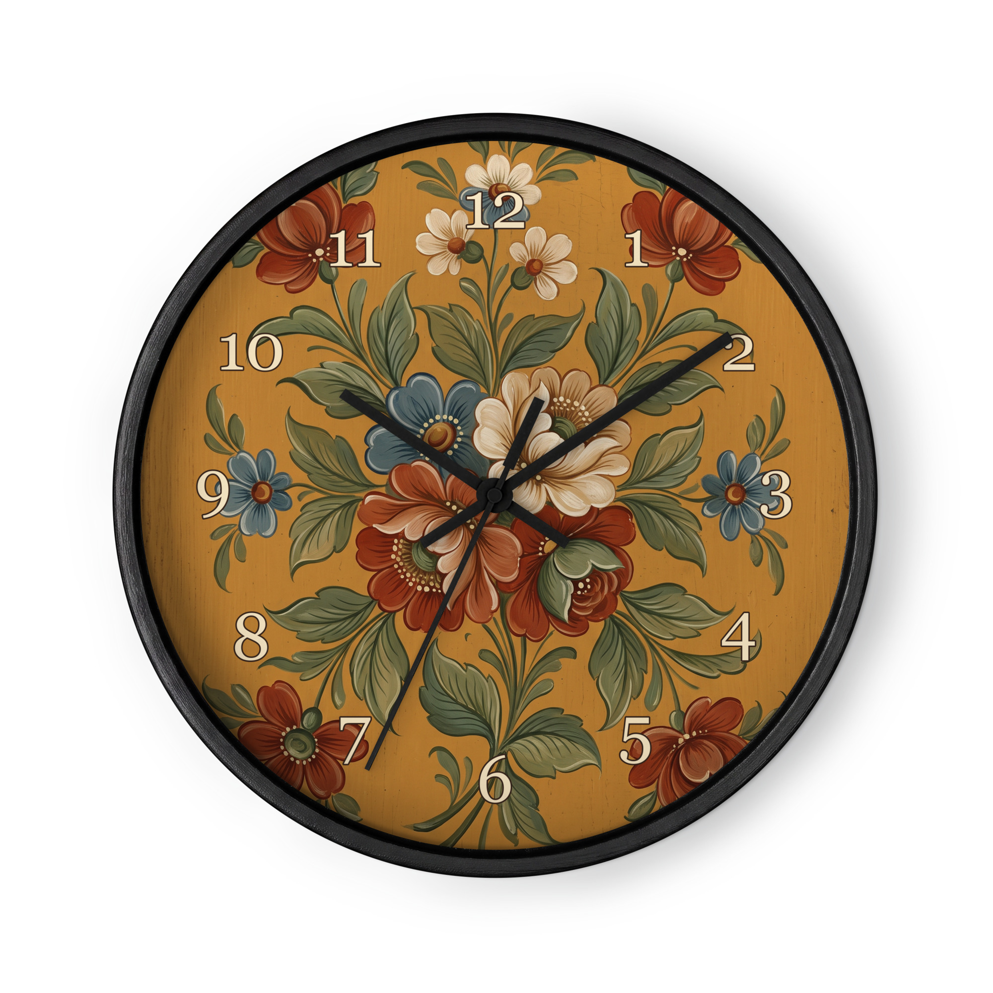 Norsk rosemaling - Østerdal-stil, varm oker