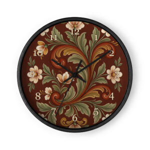 Norwegian Rosemaling - Setesdal Folk Art, Reddish Brown