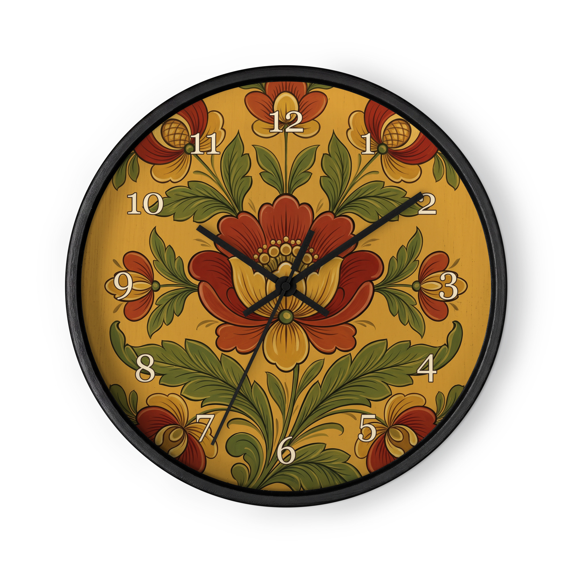 Norsk rosemaling - Hallingdal-stil, okergul