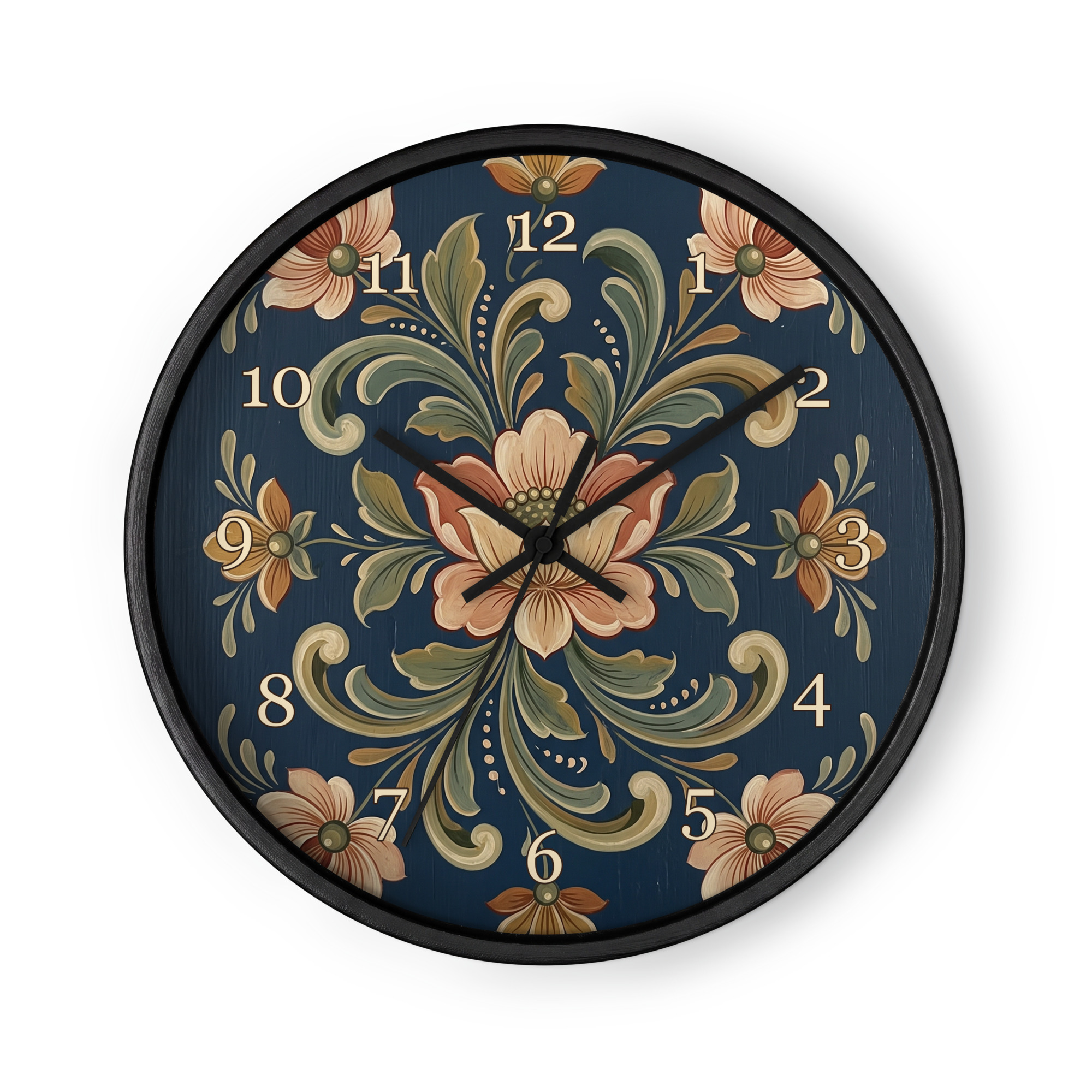 Norsk rosemaling - Vest-Agder-stil, mørkeblå