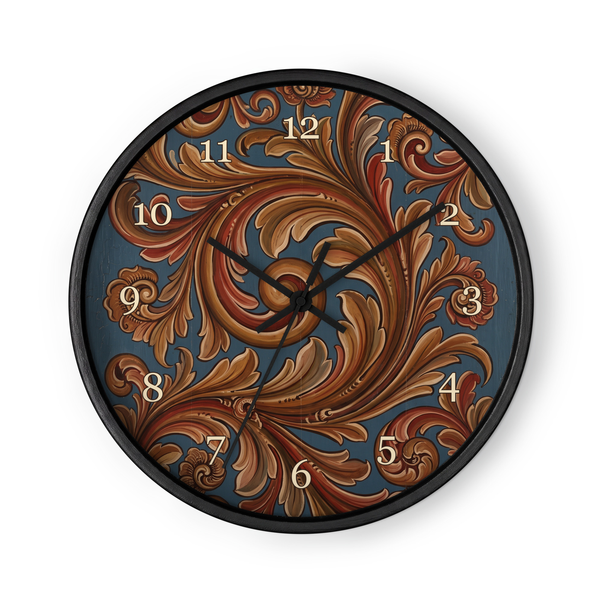 Norsk rosemaling - Gudbrandsdals-folkekunst, dempet blå