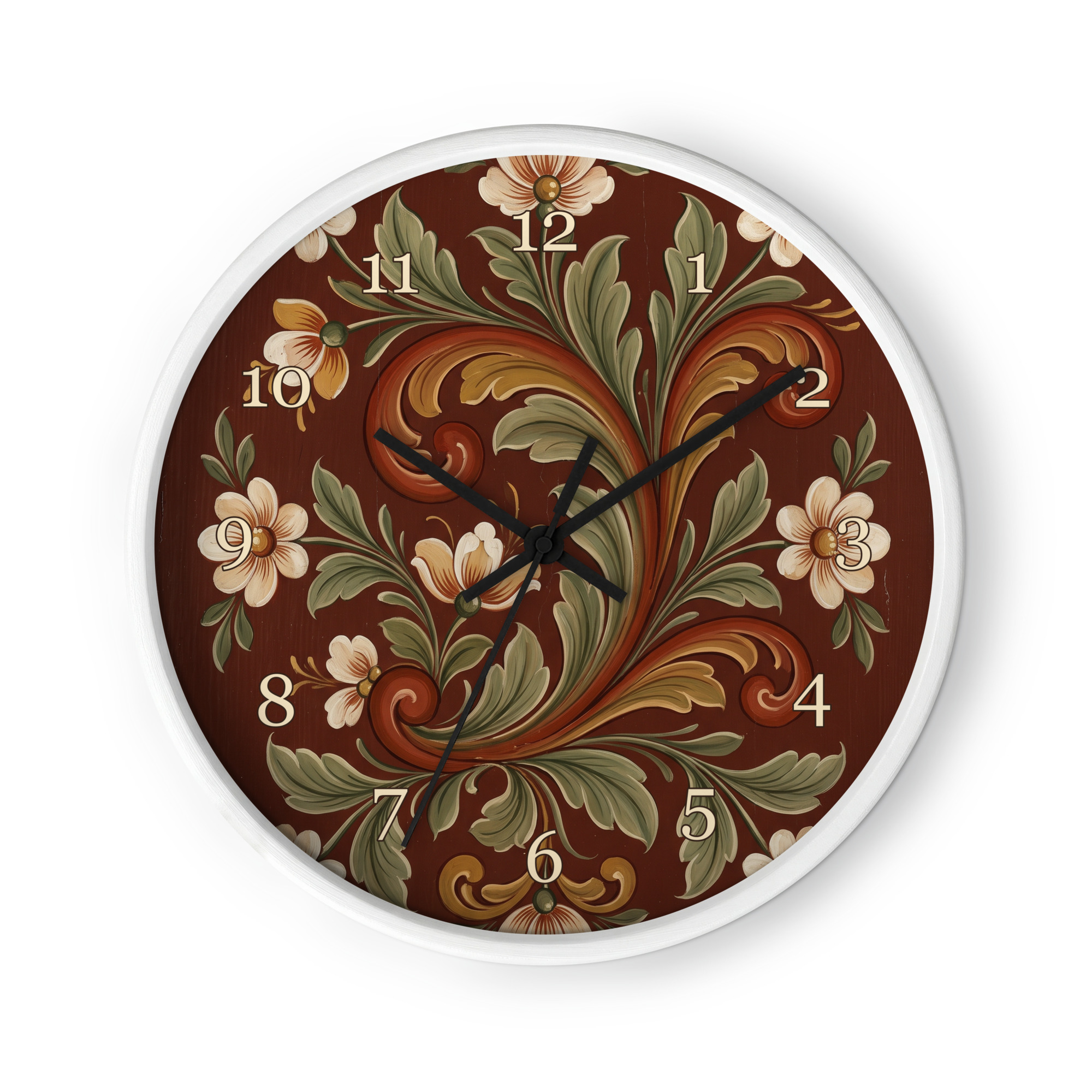 Norsk rosemaling - Setesdal-stil, rødbrun - Bilde 2