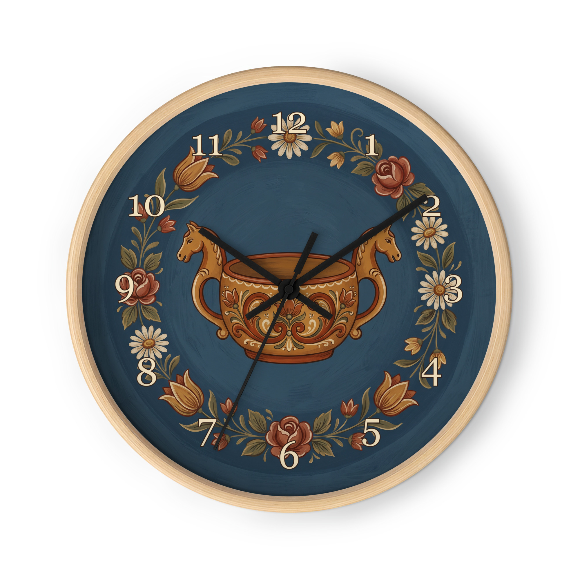 Rosemaling norvégien - Kjenge à tête de cheval – Image 3