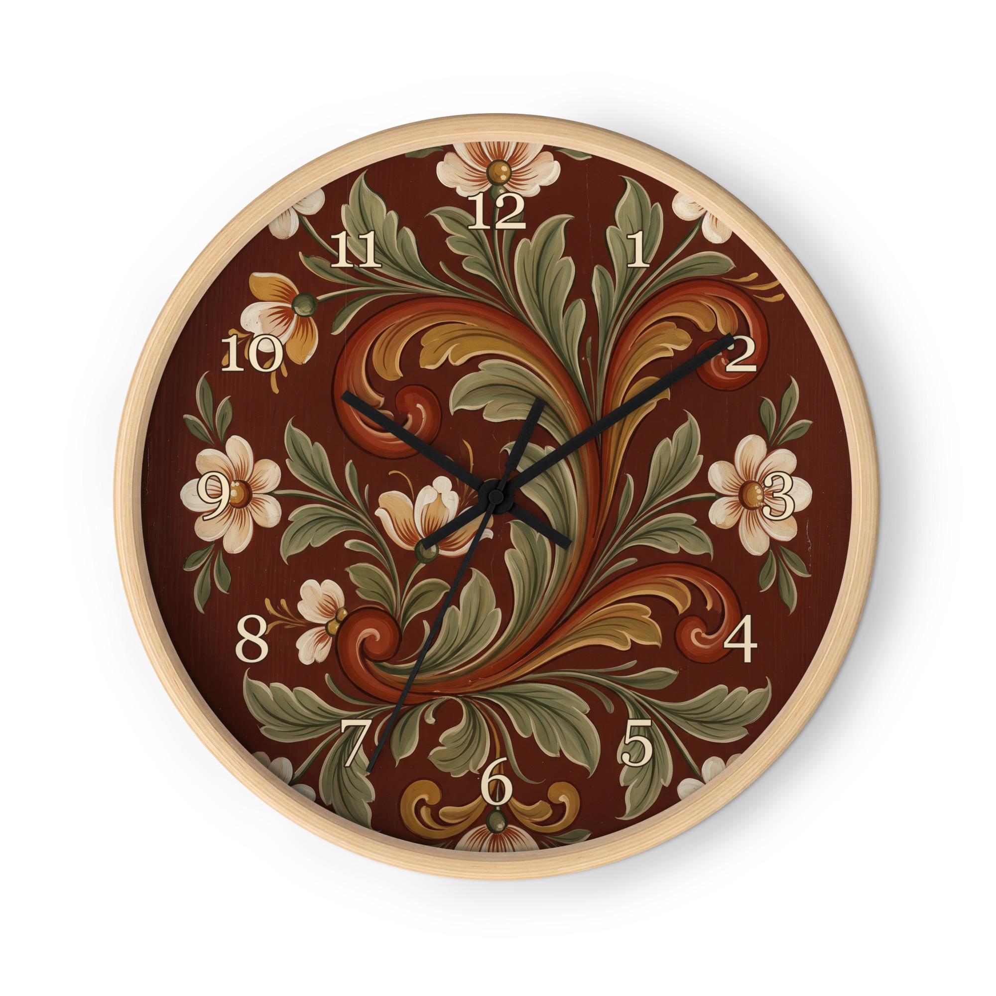 Norsk rosemaling - Setesdal-stil, rødbrun - Bilde 3